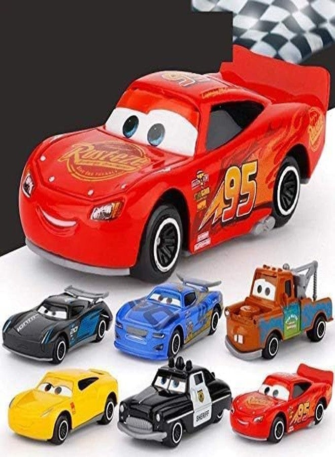 Sky Tech® Mini Metal Die Cast Car Set of-6 Toy Vehicle Play Set Free Wheel High Speed Unbreakable for Kids, Small Racing Car for Exciting Playtime Adventures, Movie Vehicles for Kids - Image 2